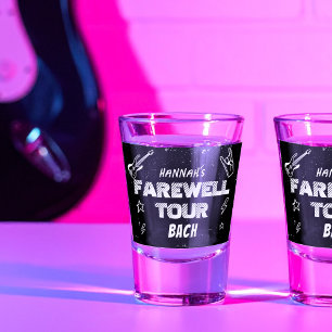 Farewell Tour Punk Rock Band Junggeselinnen-Abschi Schnapsglas