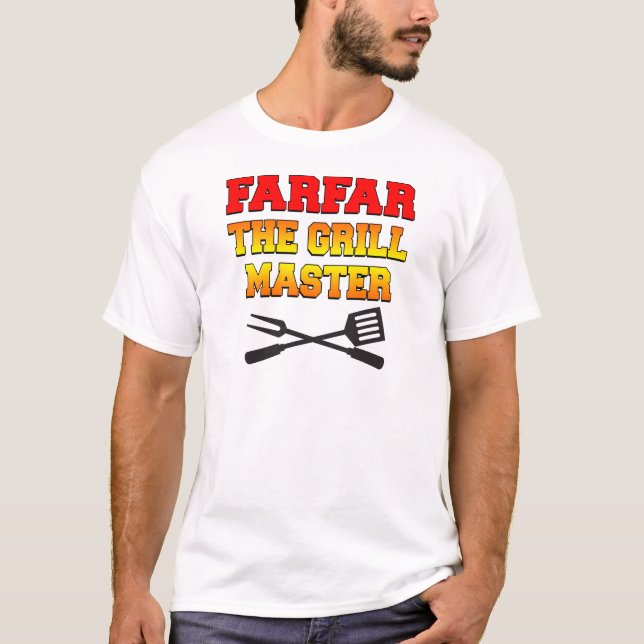 Farfar the Grill Master T-Shirt (Vorderseite)