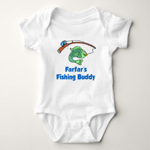 Farfar's Fishing Buddy Baby Strampler
