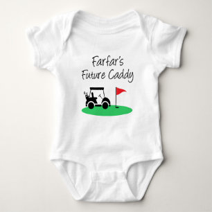 Farfar's Future Caddy Swedish Grandchild Baby Strampler