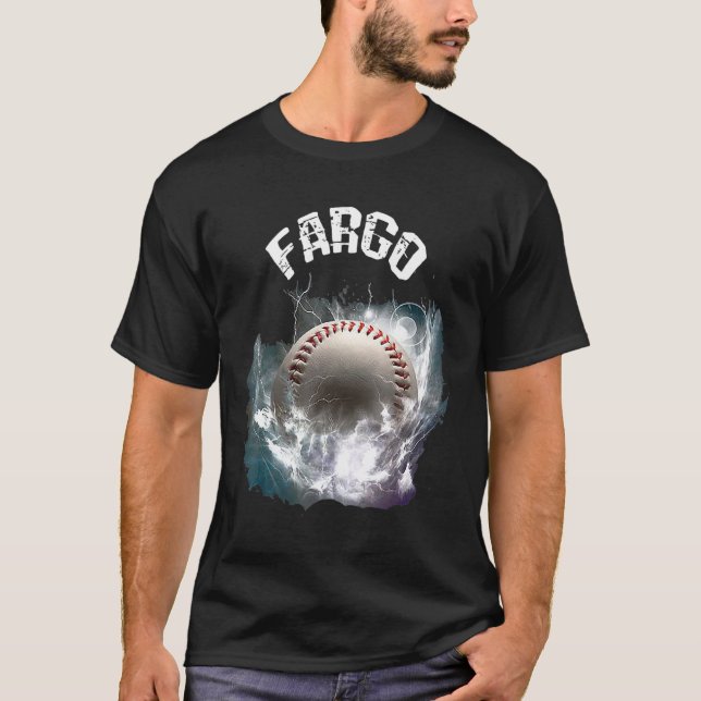 Fargo Baseball Retro T-Shirt (Vorderseite)