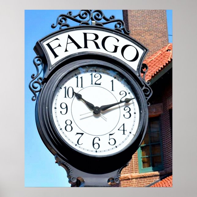 Fargo Clock Poster (Vorne)