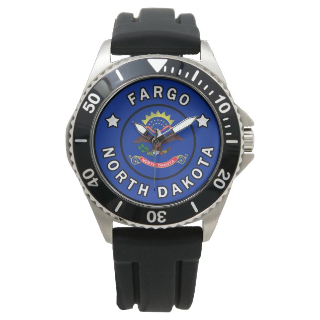Fargo North Dakota Armbanduhr (Vorderseite)