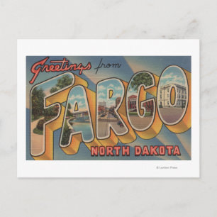 Fargo, North Dakota - Große Briefszenen Postkarte