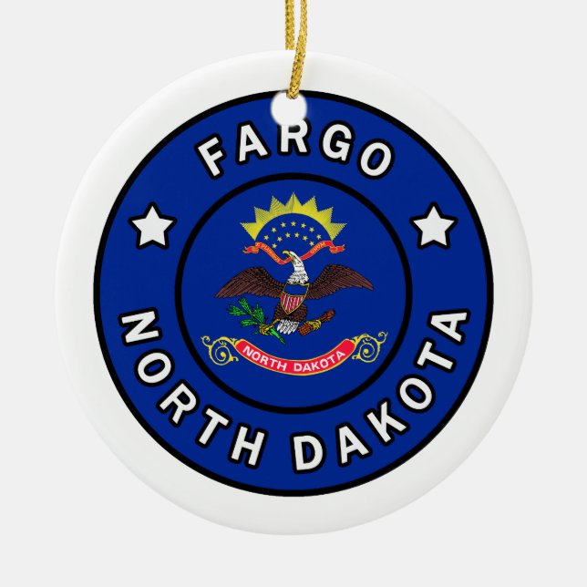 Fargo North Dakota Keramik Ornament (Vorne)