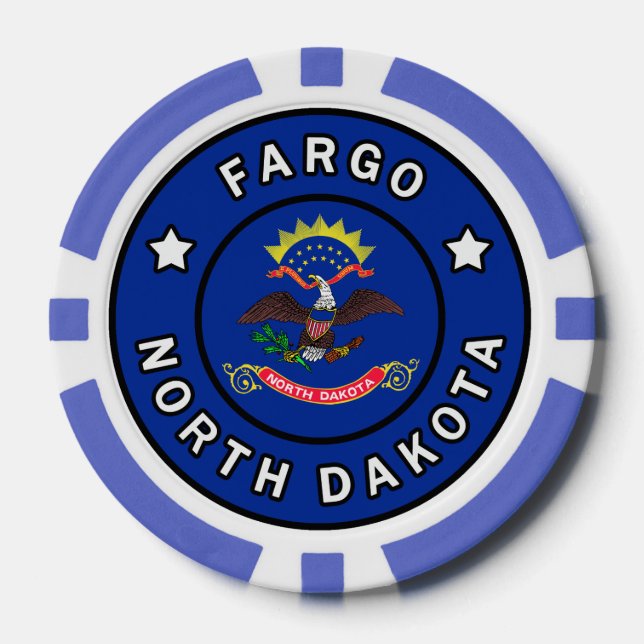 Fargo North Dakota Pokerchips (Vorderseite)