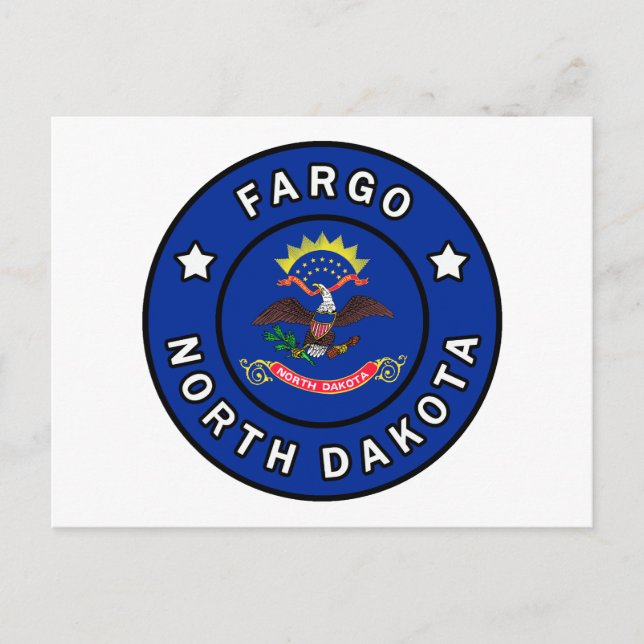 Fargo North Dakota Postkarte (Vorderseite)