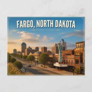 Fargo North Dakota Postkarte
