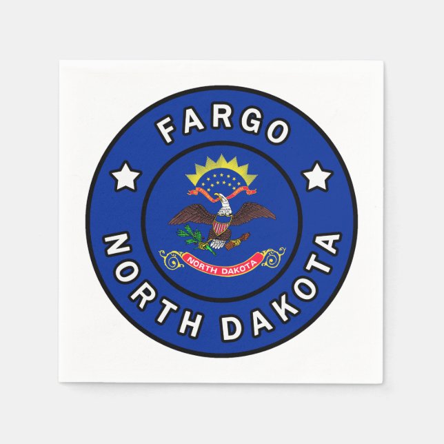 Fargo North Dakota Serviette (Vorderseite)