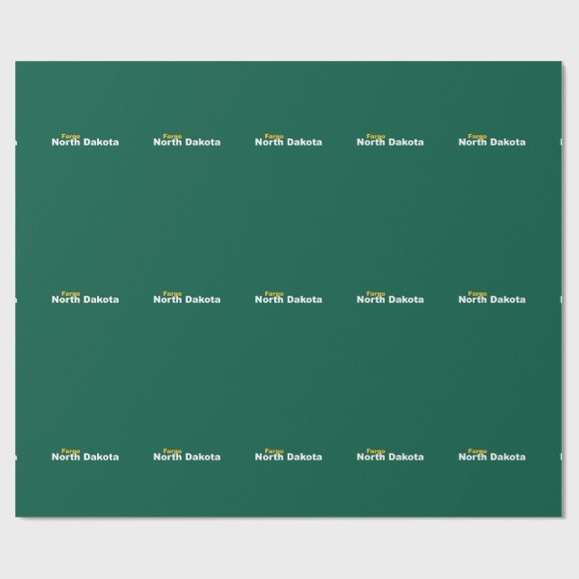 Fargo, North Dakota Wrapping Paper Geschenkpapier (Flach)