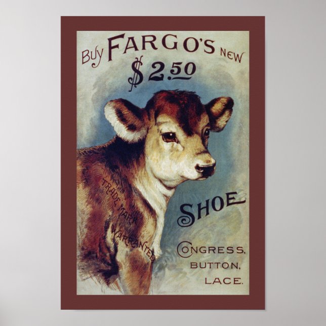 Fargos neue Vintage Schuhmarke Poster (Vorne)