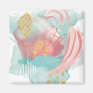 Faridas Abstrakt - Gereizte Farben Magnet