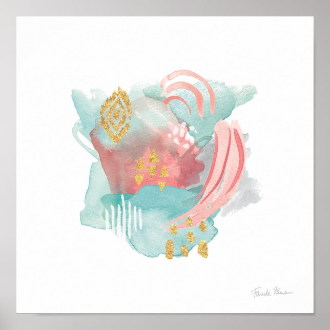 Faridas Abstrakt - Geruchsfarben 2 Poster (Vorne)