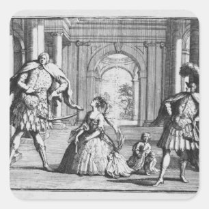 Farinelli, Cuzzoni und Senesino in Händels Quadratischer Aufkleber