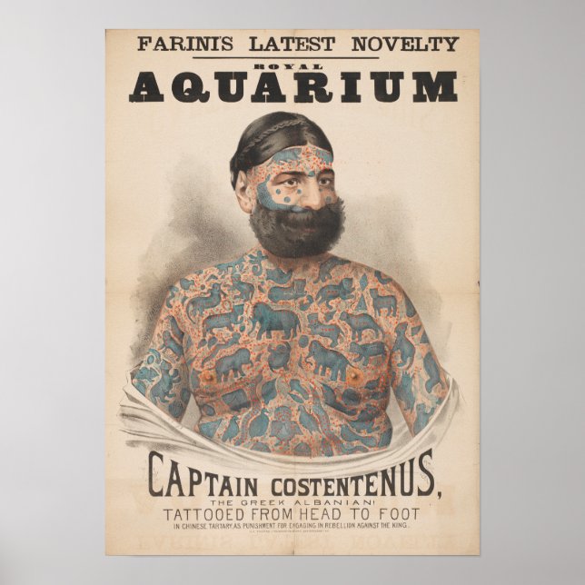 Farinis Royal Aquarium Captain Costentenus Poster (Vorne)