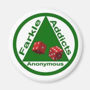 Farkle Addicts anonym Magnet