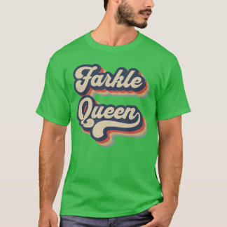 Farkle Queen Vintage Farkle Würfelspiel Geschenk f T-Shirt