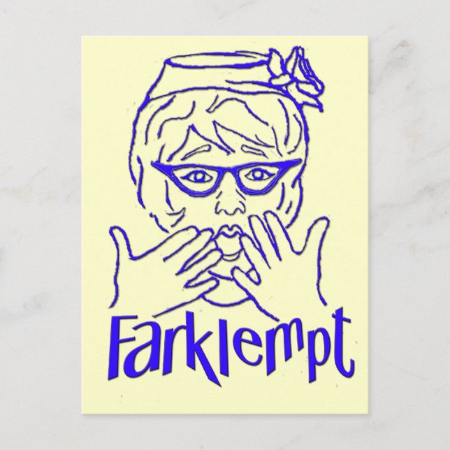 Farklempt Postkarte (Vorderseite)