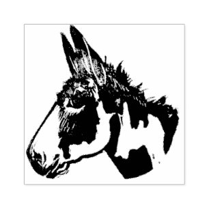 Farley die Esel-Briefmarke Gummistempel