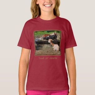 Farm Animal Barnyard Friends Personalisiert T-Shirt