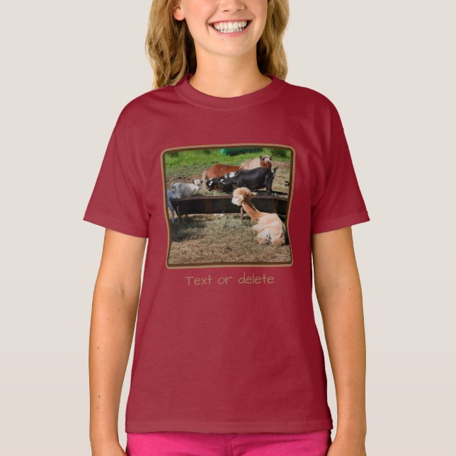Farm Animal Barnyard Friends Personalisiert T-Shirt (Vorderseite)
