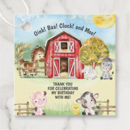 Farm Animal Barry Thema 2. Geburtstag Geschenkanhänger