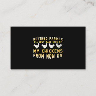 Farm Animal Chicken Bird Bauer Funny Chic Visitenkarte