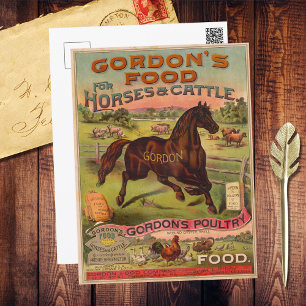 Farm Animal Food Advertising Ephemera  Postkarte