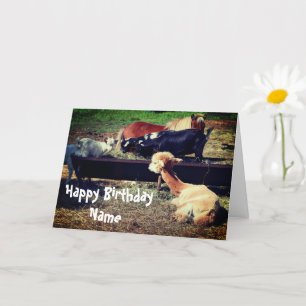 Farm Animal Friends Personalisierten Geburtstag Karte