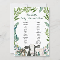 Farm Animal Greenery Boy Baby Animal Name Games