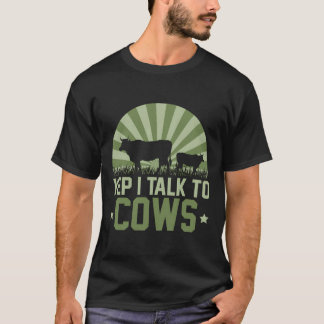 Farm Animal Lover Gift Idee Retro Kuh T-Shirt