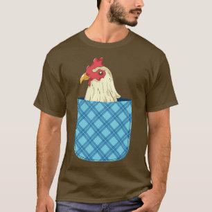 Farm Animal Lover Poultry Bird Farmer Cute Pocket T-Shirt