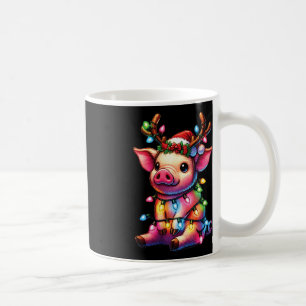Farm Animal Lovers Schweinefleisch Weihnachtsmannm Kaffeetasse