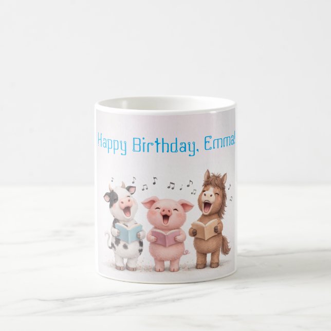 Farm Animals Band Geburtstag Kaffeetasse (Mittel)