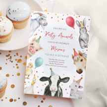 Farm Animals Birthday Boy Barnyard Birthday Party