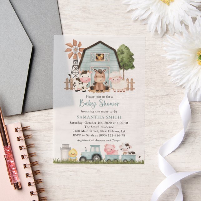 Farm Animals, Cute Animals, Blue Barn, Baby Shower (Hochzeit)