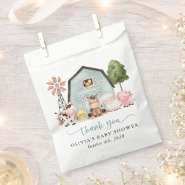 Farm Animals, Cute Animals, Blue Barn, Baby Shower Geschenktütchen
