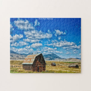 Farm Barn Montana. Puzzle