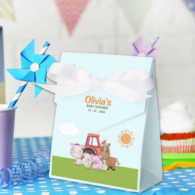 Farm Barnyard Baby Shower Geschenkschachtel (Von Creator hochgeladen)