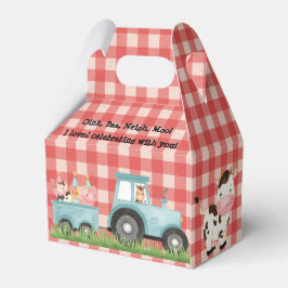 Farm Barnyard Birthday Party Gefallen Box Geschenkschachtel