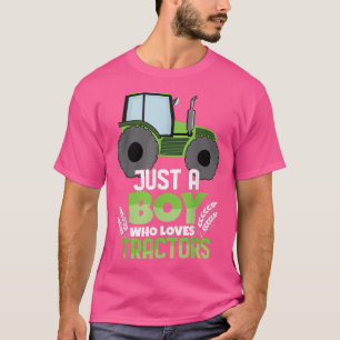 Farm Bauer Rancher Truck Drive Just Boy Liebe Trac T-Shirt