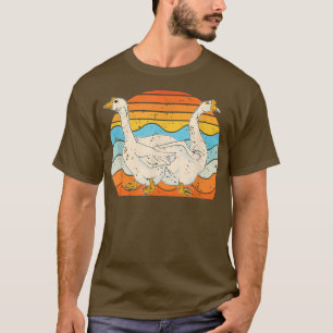 Farm Bird Animal Lover Gänse Bauer Retro Gänse T-Shirt