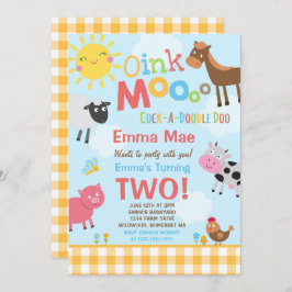 Farm Birthday Einladung Altes MacDonald Farm Party