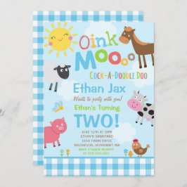 Farm Birthday Einladung Altes MacDonald Farm Party