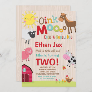 Farm Birthday Einladung Altes MacDonald Farm Party