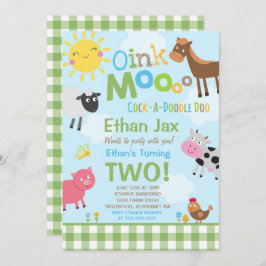 Farm Birthday Einladung Altes MacDonald Farm Party