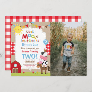 Farm Birthday Einladung Barnyard Geburtstagspartei