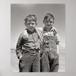 Farm Boys, 1936. Vintages Foto Poster