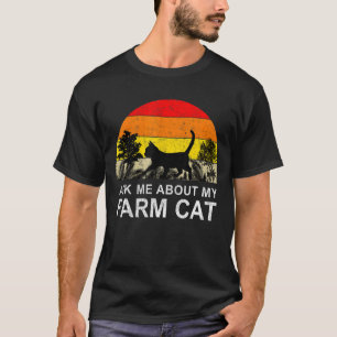Farm Cat Bauer Garden Black Cat Pet Besitzer T-Shirt