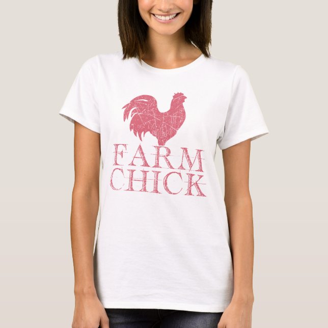 Farm Chick Women's T-Shirt - Niedliches Country Gi (Vorderseite)